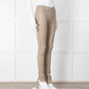 Joseph Beige Leather Stretchy Leggings