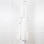 Aspiga White Cotton Midi Dress