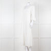 Aspiga White Cotton Midi Dress