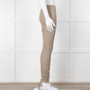 Joseph Beige Leather Stretchy Leggings
