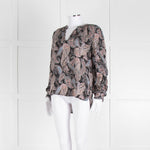 Dea Kudibal Stacey Silk Black Grey Pink Paisley Print  Blouse