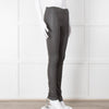 Joseph Grey Leather Stretchy Leggings