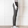 Joseph Grey Leather Stretchy Leggings