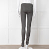 Joseph Grey Leather Stretchy Leggings