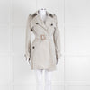 Burberry Grey Unlined Short Trench