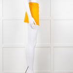 Nensi Dojaka Orange Cotton Wraparound Short Skirt