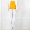 Nensi Dojaka Orange Cotton Wraparound Short Skirt