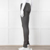 Joseph Grey Leather Stretchy Leggings