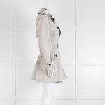 Burberry Grey Unlined Short Trench