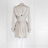Burberry Grey Unlined Short Trench