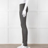 Joseph Grey Leather Stretchy Leggings