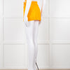Nensi Dojaka Orange Cotton Wraparound Short Skirt