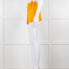 Nensi Dojaka Orange Cotton Wraparound Short Skirt