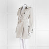Burberry Grey Unlined Short Trench