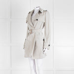Burberry Grey Unlined Short Trench