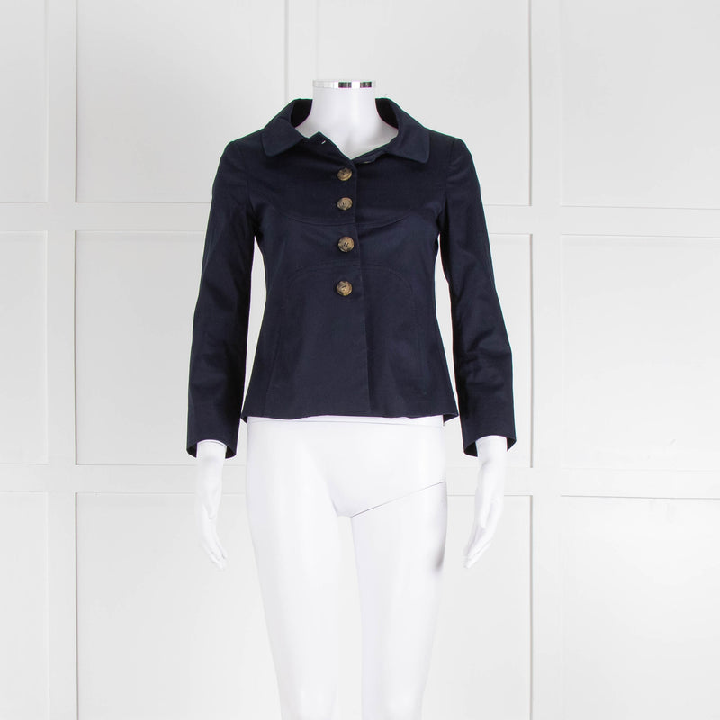 Red Valentino Navy Cotton Jacket