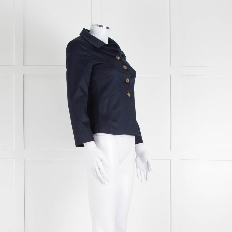 Red Valentino Navy Cotton Jacket