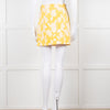 Miu Miu Yellow And White Floral Short Skirt