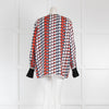 Victoria By Victoria Beckham Strawberry Print Button Up Blouse