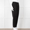Helmut Lang Black Fine Wool Front Pleat Trousers