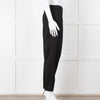 Helmut Lang Black Fine Wool Front Pleat Trousers