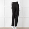 Helmut Lang Black Fine Wool Front Pleat Trousers