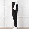 Helmut Lang Black Fine Wool Front Pleat Trousers