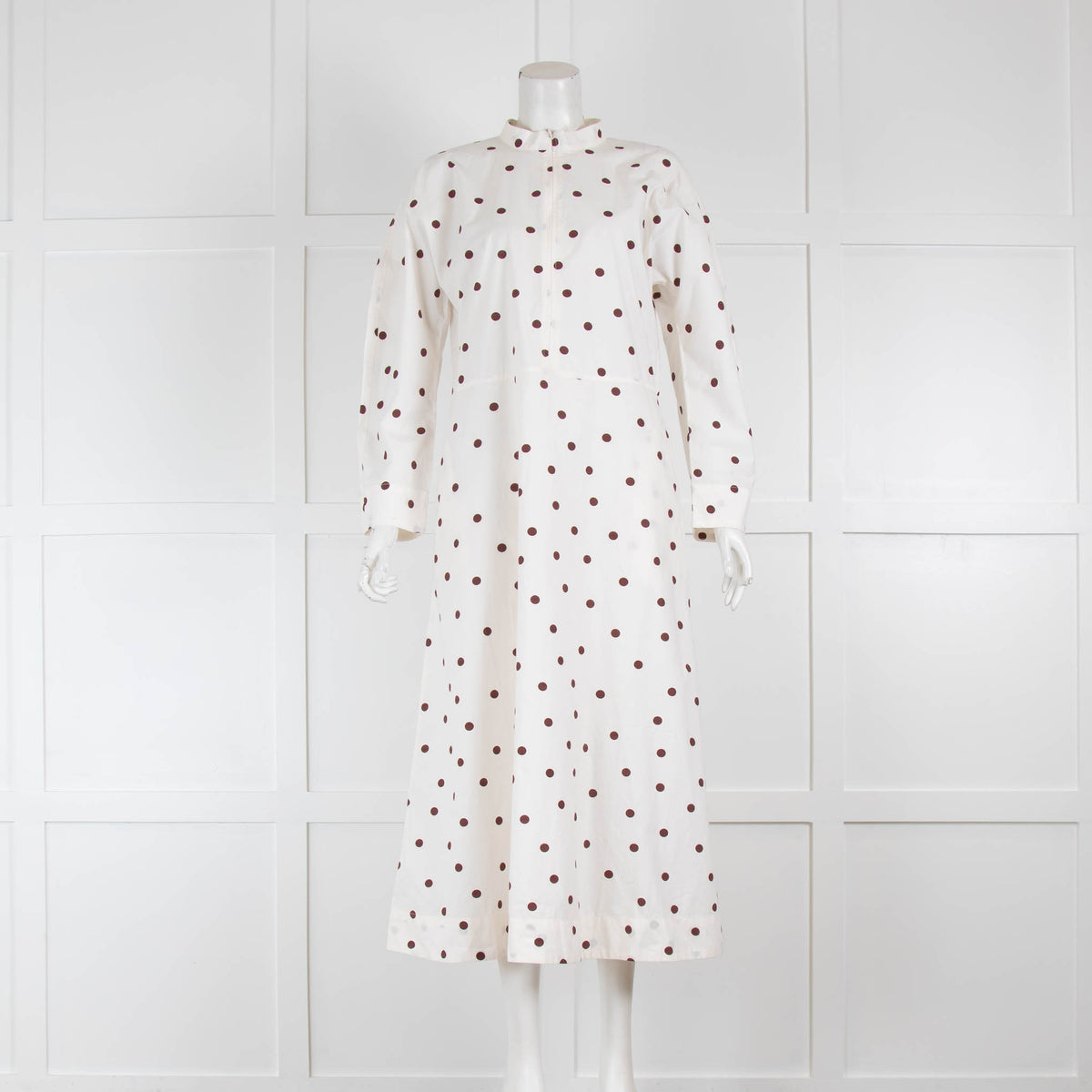 ME EM White Lilac Floral Long Sleeve Maxi Dress