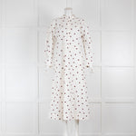 ME EM White Lilac Floral Long Sleeve Maxi Dress