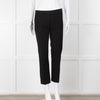 Joseph Black Cotton Blend Cigarette Trousers