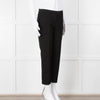 Joseph Black Cotton Blend Cigarette Trousers