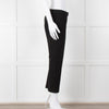 Joseph Black Cotton Blend Cigarette Trousers