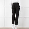 Joseph Black Cotton Blend Cigarette Trousers