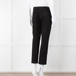 Joseph Black Cotton Blend Cigarette Trousers