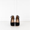Gianvito Rossi Black Suede Sherry Platform Heels