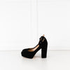Gianvito Rossi Black Suede Sherry Platform Heels