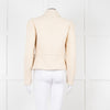 Me + Em Cream Boucle Collared Zip Up Jacket