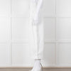 Celine White Cotton Wide Cropped Trousers