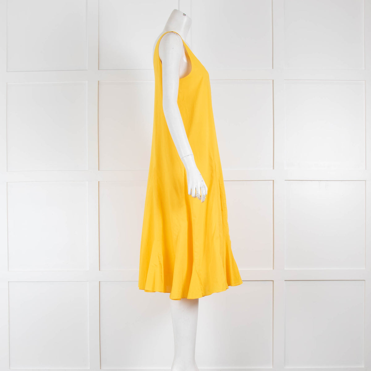 Rhode Yellow Cotton Sleeveless Sun Dress