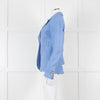 Smythe Duchess Pale Blue Linen Single Breasted Blazer