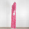 Equipment Pink White Blue Floral Shirt Dress With Tie Belt