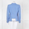 Smythe Duchess Pale Blue Linen Single Breasted Blazer