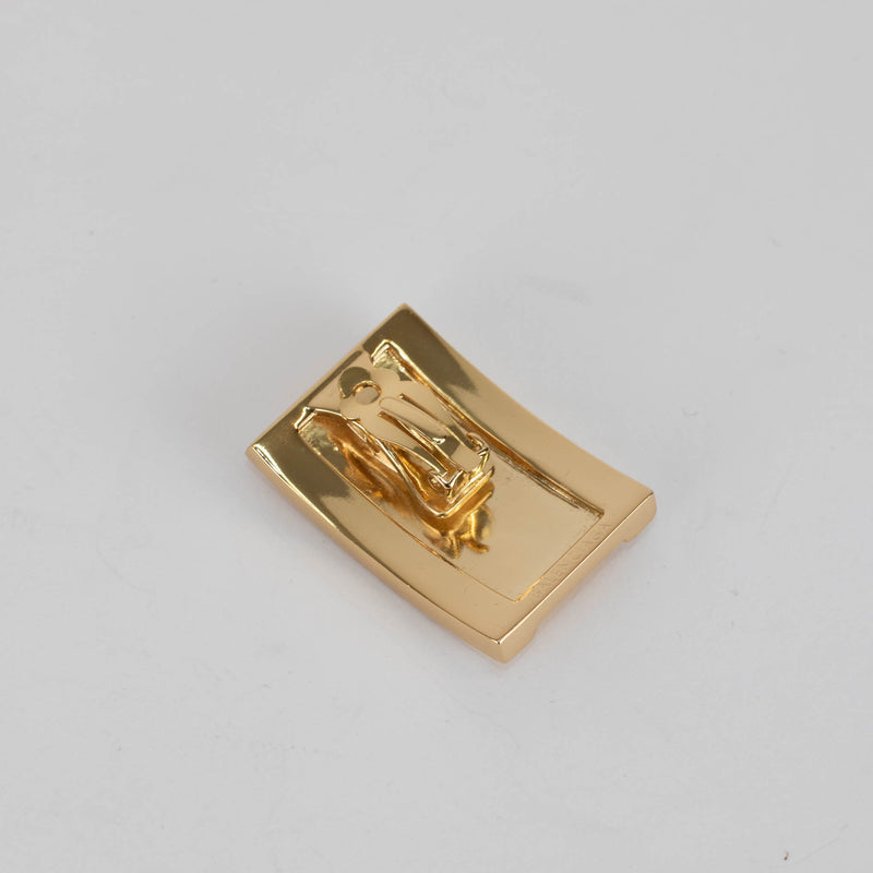 Balenciaga Gold Logo Clip on Ear Cuff