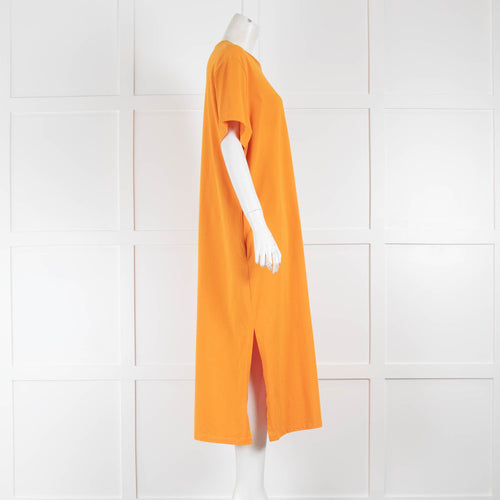 Studio Nicholson Orange T-Shirt Maxi Dress