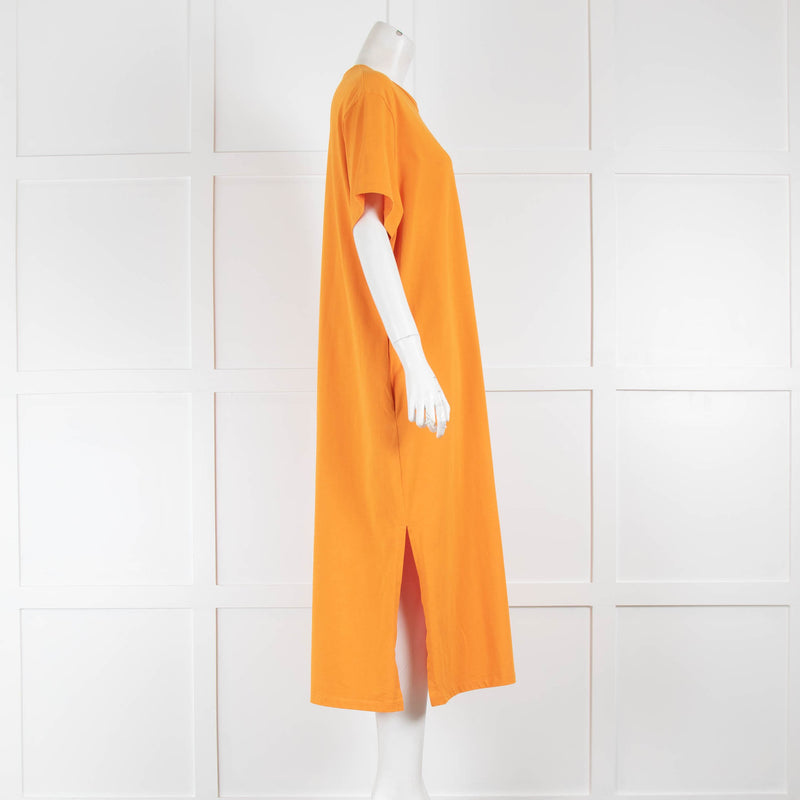 Studio Nicholson Orange T-Shirt Maxi Dress