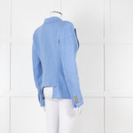 Smythe Duchess Pale Blue Linen Single Breasted Blazer