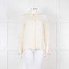 Me + Em Cream Blouse with Jewelled Buttons and Lace Panels