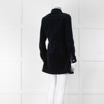 Alexa Chung For Ag Navy Blue Corduroy Mini Dress