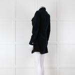 Alexa Chung For Ag Navy Blue Corduroy Mini Dress