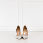 Gianvito Rossi Silver 85 Court Shoe